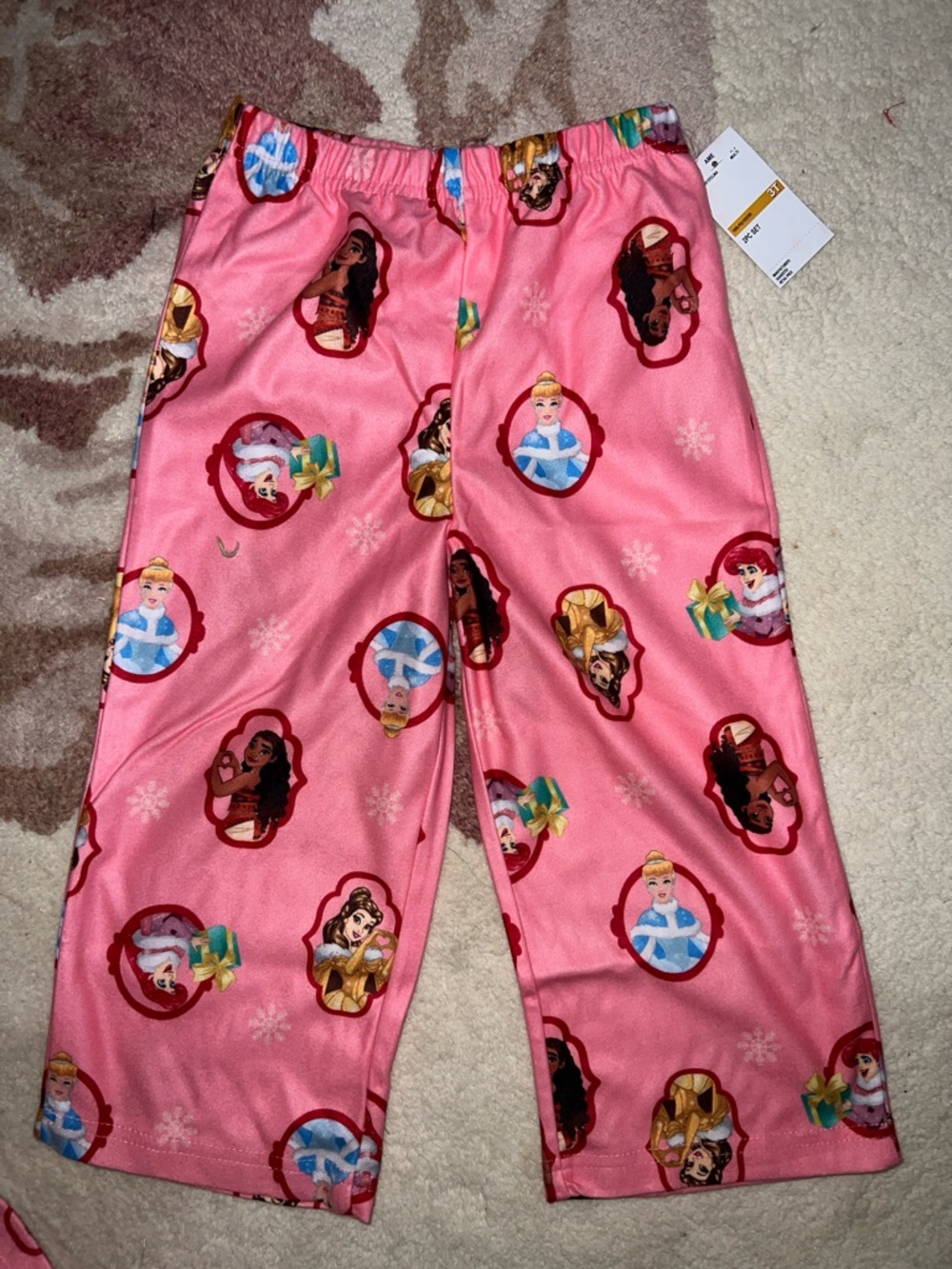 NEW Disney Pink Princess Character Pajama Set - Picture 7 of 10